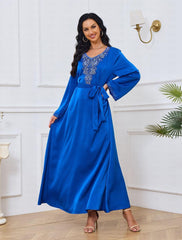 Women's Dress Abaya Kaftan Dress Dubai Islamic Arabic Arabian Muslim Ramadan Adults' Dress