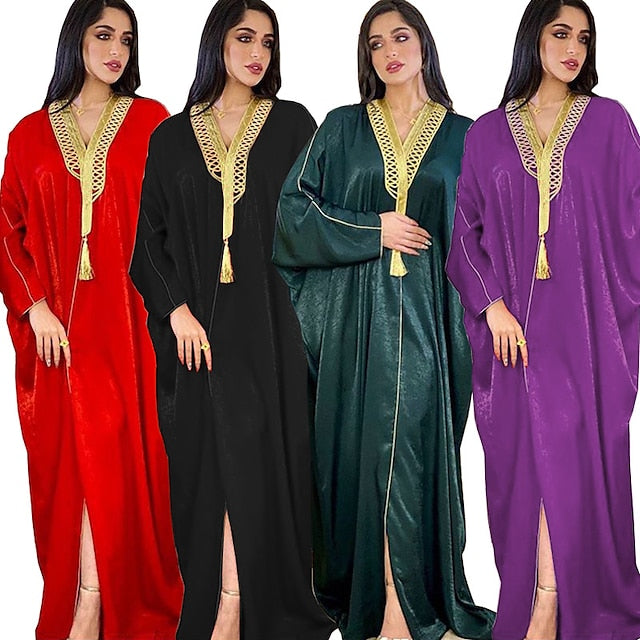 Women's Dress Abaya Religious Saudi Arabic Arabian Muslim Ramadan Adults Dress