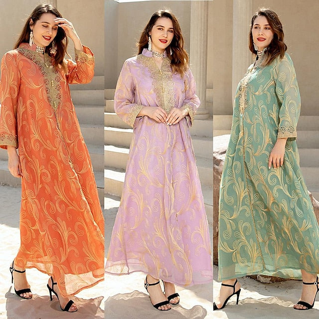 Women's Dress Abaya Religious Saudi Arabic Arabian Muslim Ramadan Adults Dress