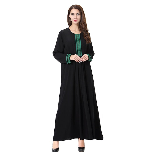 Women's Dress Abaya Religious Saudi Arabic Arabian Muslim Ramadan Adults Leotard / Onesie