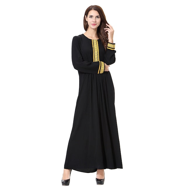 Women's Dress Abaya Religious Saudi Arabic Arabian Muslim Ramadan Adults Leotard / Onesie